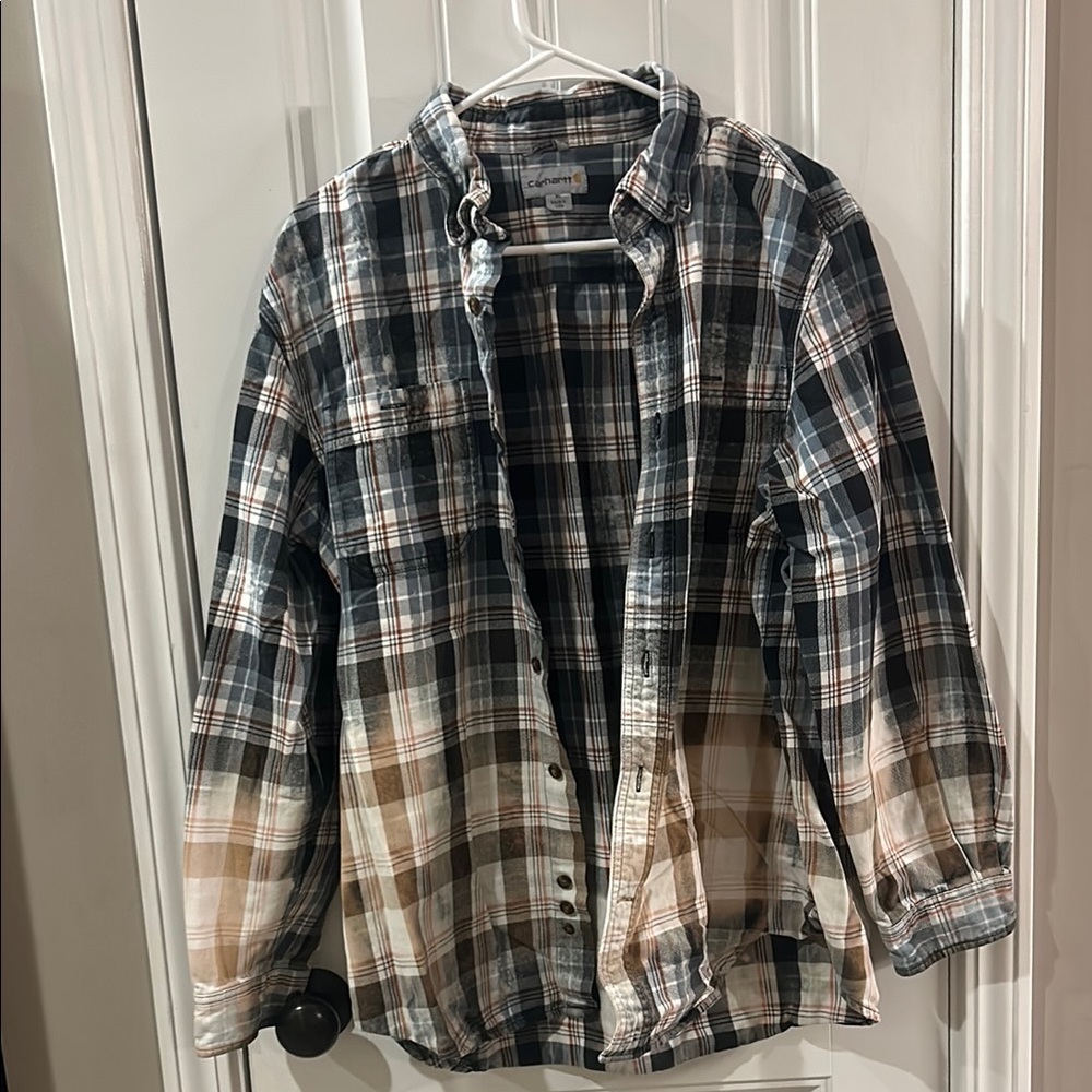 Plaid Button-Up Shirt